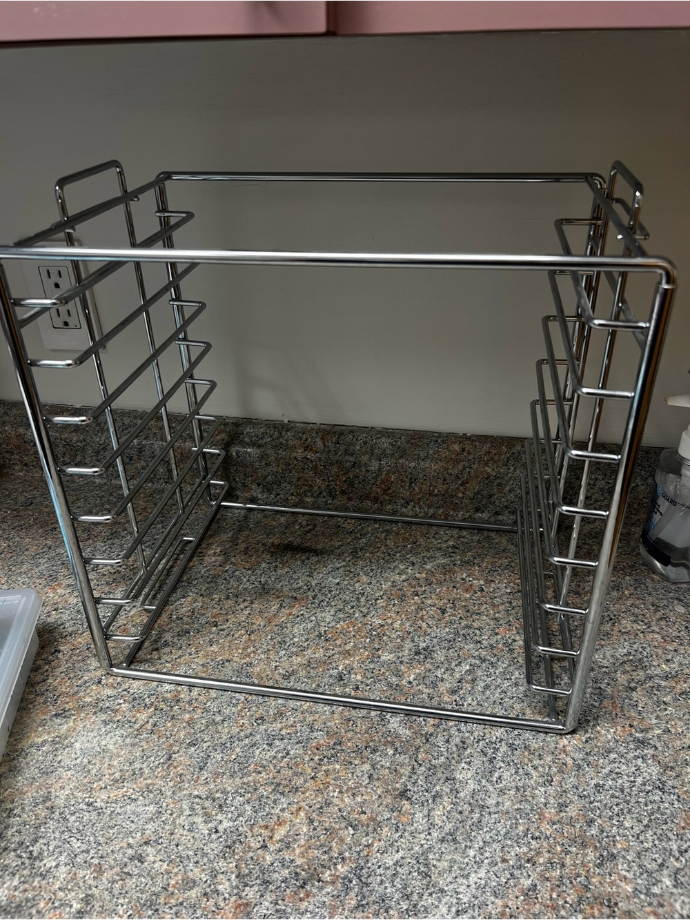 Chrome Metal Storage Rack Organizer